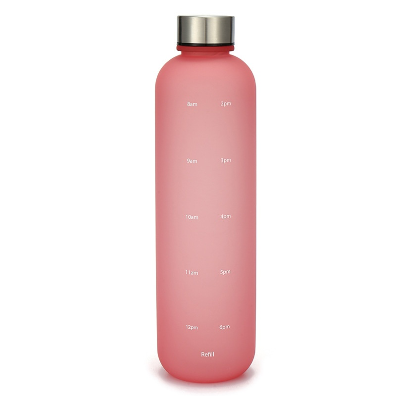 1L Bright Reusable Plastic Water Bottle With Leak Proof Lid